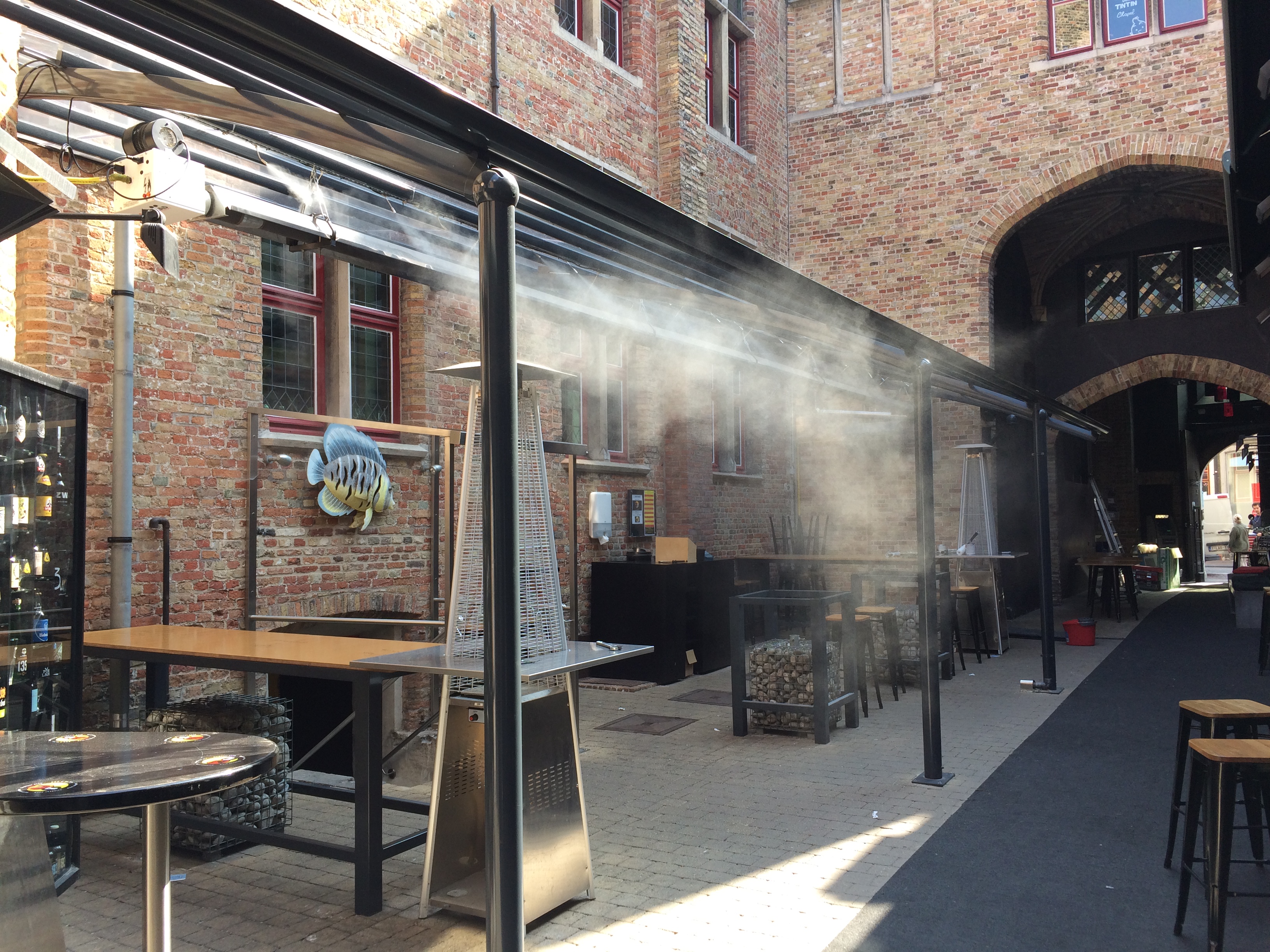 Brumisation terrasse bruges